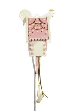 Новогоднее украшение: Часы с маятником 1013 Pink Roof - Idh фото 4