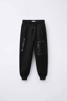 SPORTY INTERLOCK TROUSERS