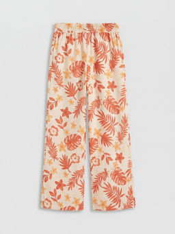 Beli Lastikli Desenli K?z ?ocuk Pantolon