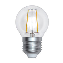 LED-G45-9W/4000K/E27/CL/DIM GLA01TR Лампа светодиодная диммируемая. Форма "шар", прозрачная. Серия Air. Белый свет (4000K). Картон. ТМ Uniel.