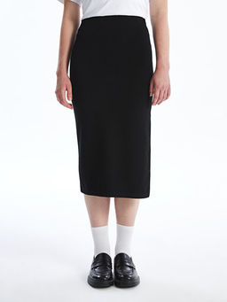 Beli Lastikli Krep Kad?n Etek