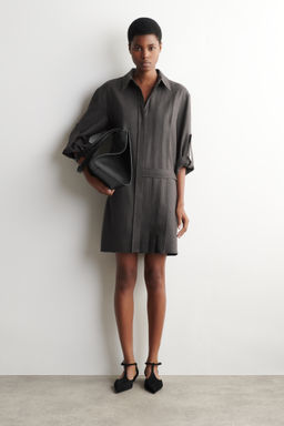 VESTIDO CAMISERO DE LANA CON TABLAS - H&m фото 2