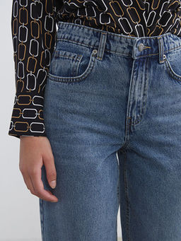 Barrel Fit Kad?n Jean Pantolon