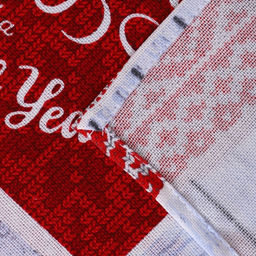 Скатерть новогодняя рогожка DomoVita Чудеса 110?150 см, рогожка 170 г/м?, хл100%