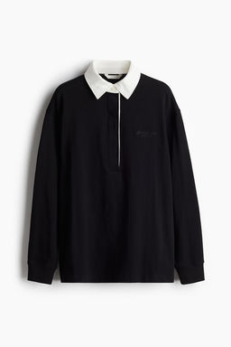 Embroidery-detail polo shirt - H&m фото 5