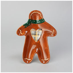 ТАРЕЛКА ЗАКУСОЧНАЯ AGNESS ПРЯНИЧНЫЙ ДОМИК 20,8*15,5*2,8 СМ (КОР=24ШТ.)