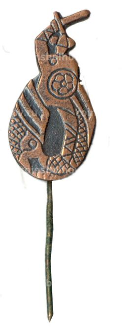 Значок Воин с мечом