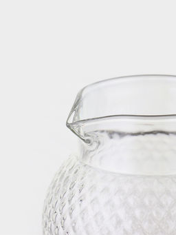 Кувшин "Богема.Соты", черная ручка/крышка-сито, 16х11х23 см