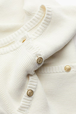 Vestido en punto de canale con botonadura frontal - H&m фото 7