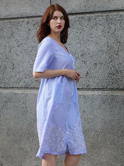 Платье летнее голубого цвета - Almond фото 5