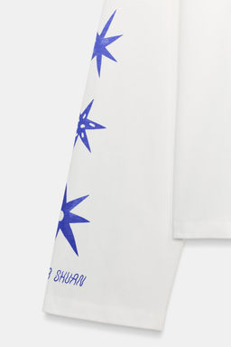 CAMISETA MANGA LARGA ESTAMPADO AGUSTINA SHUAN / Blanco - Zara фото 7