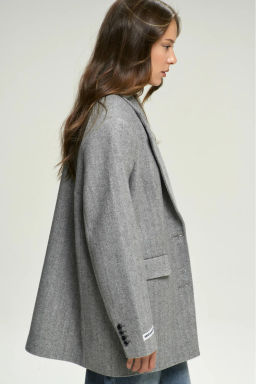 Пальто-жакет "Ёлочка" Grey
