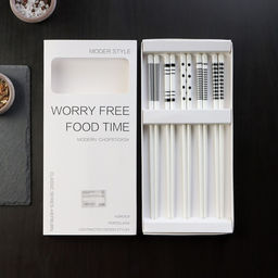 Палочки для суши «Геометрия», набор 10 шт., 24.5 см, керамика