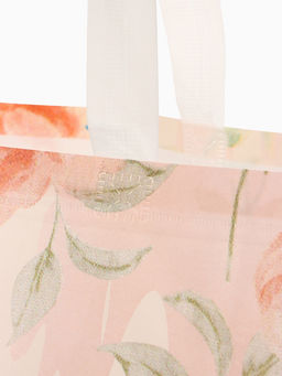 Сумка пляжная Цветы, 50*20*40, отд без молнии, розовый