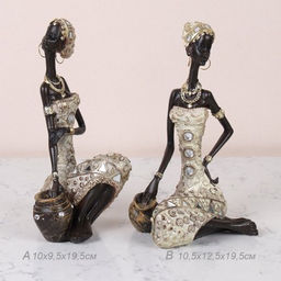 Статуэтка Африканка 10х19,5 см / 25189E /уп 24/