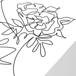 Наклейка интерьерная интерьерная чёрная Абстракция. Девушка с цветами на голове, пластик, 40?60 см