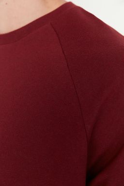 TRENDYOL MAN Bordo Regular/Normal Kesim Ici Polar/S?cak Tutan Sweatshirt TMNAW23SW00189 - Trendyolmilla фото 27
