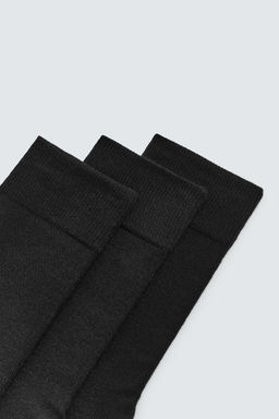 CALCETINES ESTRUCTURA LIGERA PACK 3 / Negro - Zara фото 3