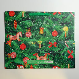 Пакет ламинированный горизонтальный Ёлочка нарядная, XL 49 40 19 см - Дарите счастье фото 12