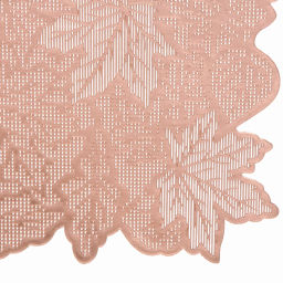 Цена за 3 шт. Салфетка на стол 30*45см "Кленовый лист" розовое золото