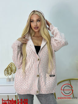 Женский кардиган с капюшоном