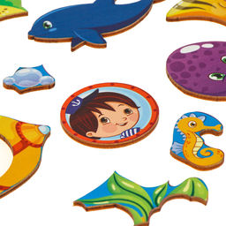 Рамка - вкладыш «Подводная лодка», 20 см, 13 деталей