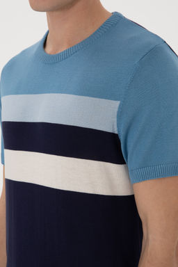 Erkek Slim Fit Bisiklet Yaka Lacivert Ti__rt Sepette S_rpriz _ndirim - U.s. polo assn фото 14