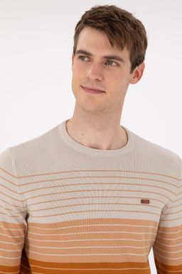 Мужской светло-коричневый свитер Неожиданная скидка в корзине - U.s. polo assn фото 2