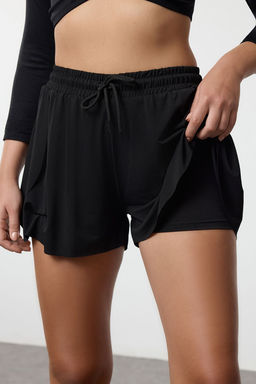 Trendyolmilla Siyah 2 Katmanl? Ici Taytl? Orme Spor Sort THMAW25SR00000  фото 2