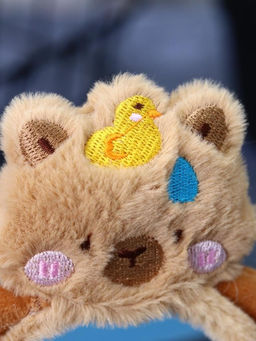 Плюшевое зеркало GIRLY "Capybara with a duck", brown (8*13 см)