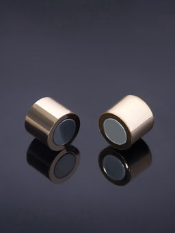 Замок-концевик магнитный, L=20 мм, d (внутренний)=12 мм, (набор 2 шт.), цвет золото