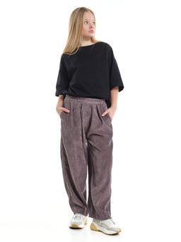 Брюки вельветовые для девочки 22-7614 бежевый - Mini maxi фото 21