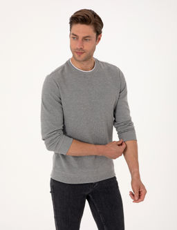 Gri Melanj Regular Fit Sweatshirt - Pierre cardin фото 3