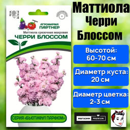 Маттиола срезочная махровая Бьютифул Парфюм Черри Блоссом