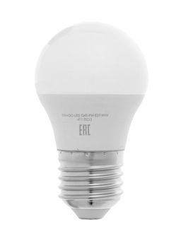 Цена за 2 шт. Лампа светодиодная TANGO, G45, 9 Вт, E27, 855 Лм, 6500K, IP20,  свечение холодное белое, матовое сте