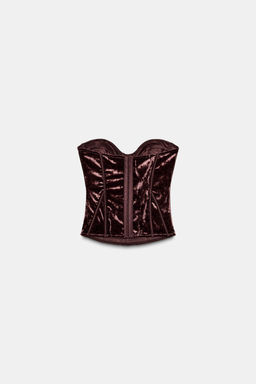 VELVET CORSET - Zara фото 7