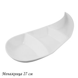 118-064 Менажница 27см BIANCO в под.уп.(х24)Фарфор
