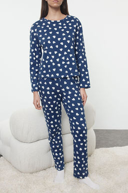 Mavi %100 Pamuklu Kalpli Orme Pijama Tak?m? THMAW25PT00108 - Trendyolmilla фото 3