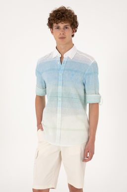 Erkek Mint Uzun Kollu G_mlek Sepette S_rpriz _ndirim