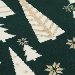 Плед из хлопка с новогодним рисунком Whitewood из коллекции New Year Essential, 130x180 см - Tkano фото 4