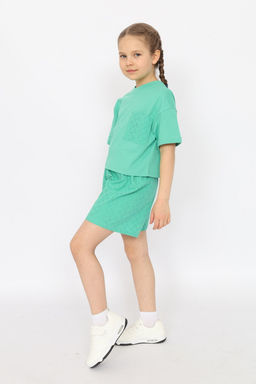 CRB wear/ CSJG 63798-37-399 Футболка для девочки,зеленый/Ex.Cherubino  фото 2