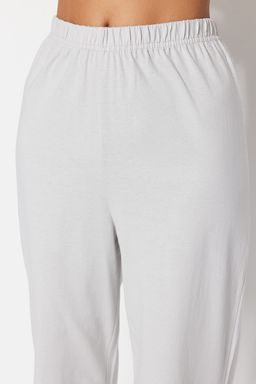 Trendyolmilla Lila %100 Pamuklu Eglenceli Bask?l? T-shirt-Pantolon Orme Pijama Tak?m? THMSS23PT00134 фото 13