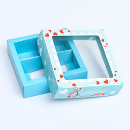 Цена за 2 шт. Коробка для 4 конфеты 8 марта 12.6?12.6?3.5 см