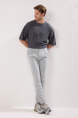 TRENDYOL MAN Siyah Italyan Kesim Pileli Klasik Duble Paca Kumas Pantolon TMNSS24PL00022 - Trendyolmilla фото 2