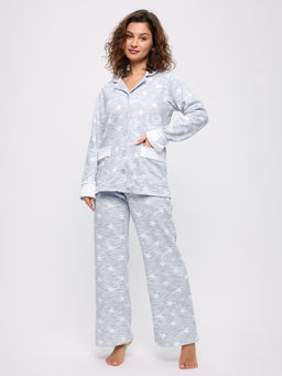 Пижама женская из футера Салли звезды