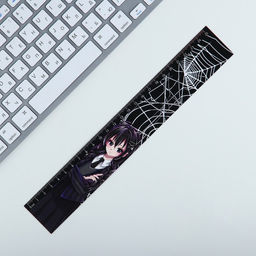 Цена за 10 шт. Линейка-закладка, картон, 25 см Венсдей