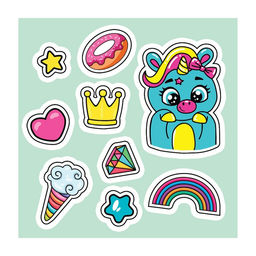 Игрушка-сюрприз Pets pops, с наклейками, единорожки, МИКС