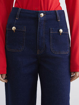 Wideleg Kad?n Jean Pantolon