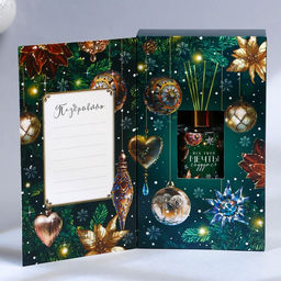 Диффузор ароматический палочки «Новогодняя коллекция: Все мечты сбудутся», аромат жасмин, 50 мл