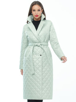 Пальто стеганое светло-мятного цвета - Dstrend фото 7